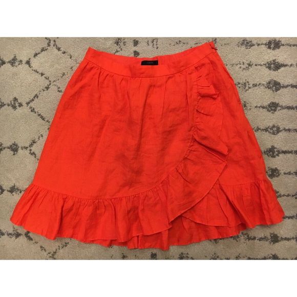 j. crew Dresses & Skirts - J. Crew Faux Wrap Knee Length Skirt